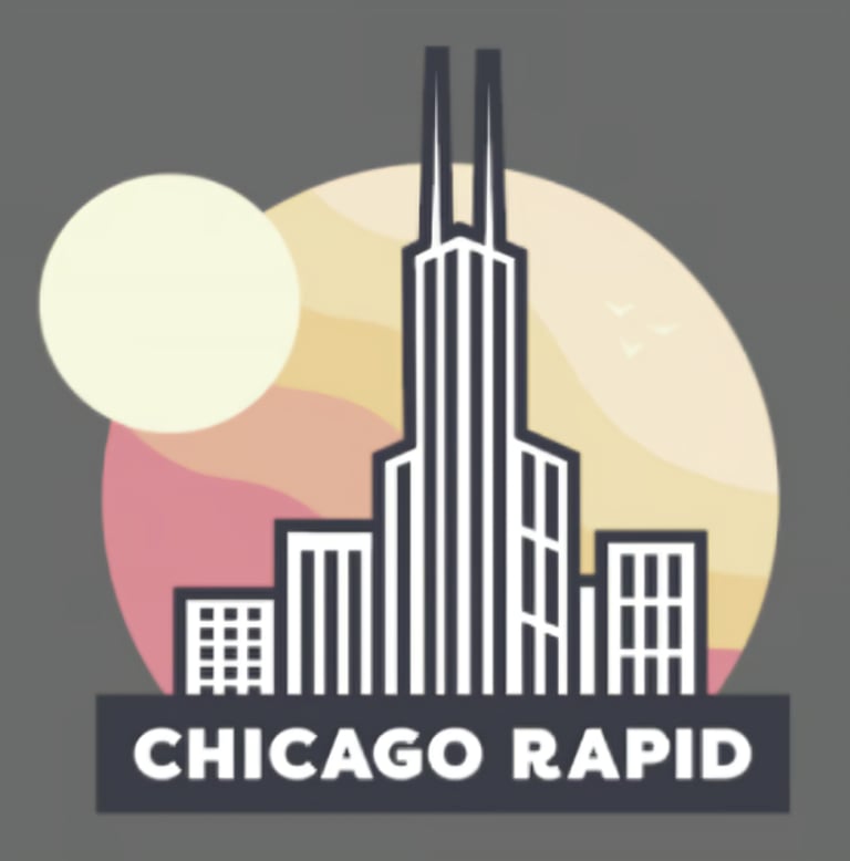The new 2025 Chicago Rapid logo. Designed by Aaron Czarnecki.